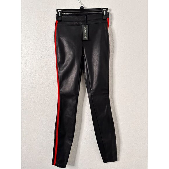 BlankNYC Vegan Womens Leather Black Pull on Pants Size 24 Skinny Leg NWT - Picture 3 of 9